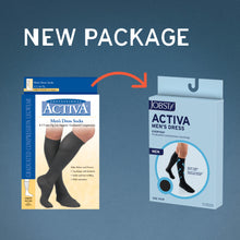 Load image into Gallery viewer, Jobst Activa Men'S Dress 20-30 Mmhg Compression Socks Knee Closed Toe

