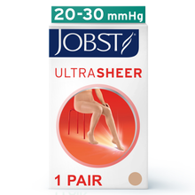 Load image into Gallery viewer, JOBST UltraSheer Compression Stockings 20-30 mmHg Waist High, Closed Toe, Honey, X-Large
