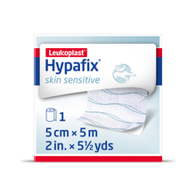 Load image into Gallery viewer, Leukoplast Hypafix Sensitve Soft Silicone Wide-Area Fixation 1 Roll
