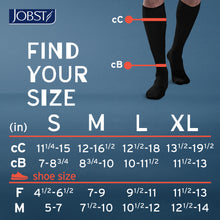Load image into Gallery viewer, JOBST ACTIVA Athletic 20-30 mmHg Compression Socks Knee High, Closed Toe, Black, X-Large
