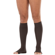 Load image into Gallery viewer, Jobst Formen Compression Socks 15-20 Mmhg Knee With Softfit Band Open Toe Length
