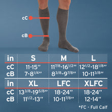 Load image into Gallery viewer, JOBST ActiveWear Compression Socks 20-30 mmHg, Knee High, Closed Toe, Black, X-Large
