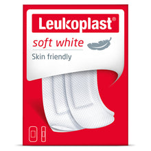 Load image into Gallery viewer, Leukoplast Soft White First Aid Bandage, Assorted Sizes, Box of 20
