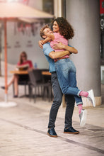 Load image into Gallery viewer, JOBST Style Soft Fit Compression Socks 15-20 mmHg, Knee High, Closed Toe, Argyle Pink, Small Long Length
