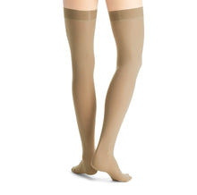 Load image into Gallery viewer, JOBST UltraSheer Compression Stockings 20-30 mmHg Thigh High, with Silicone Dot Band, Closed Toe, Natural, X-Large
