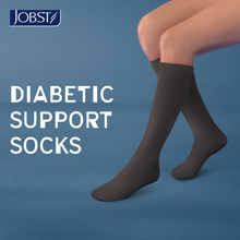 Load image into Gallery viewer, JOBST SensiFoot Diabetic Compression Socks 8-15 mmHg Knee High, Closed Toe, White, X-Large
