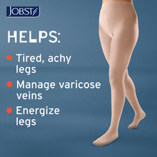 Load image into Gallery viewer, JOBST ACTIVA Sheer 15-20 mmHg Compression Stockings Waist High, Closed Toe, Sun Bronze, X-Large
