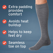Load image into Gallery viewer, JOBST ActiveWear Compression Socks 30-40 mmHg, Knee High, Closed Toe, Black, X-Large
