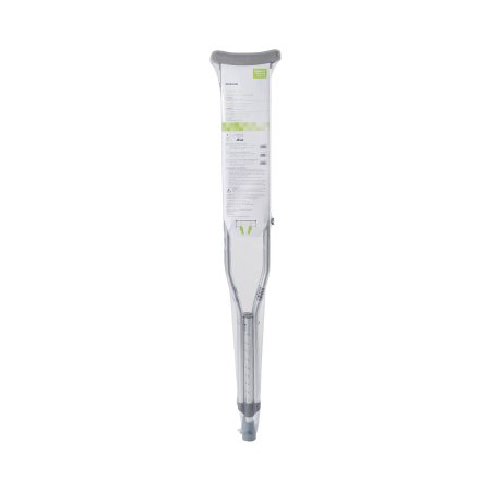 Underarm Crutches McKesson Aluminum Frame Adult 350 lbs. Weight Capacity Push Button / Wing Nut Adjustment