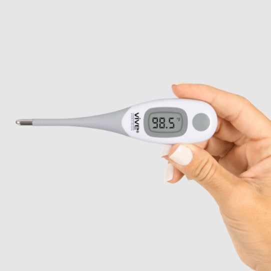 Vive Precision Smart Oral Thermometer - FSA/HSA Approved Medical Grade Body  Temperature Reader for Adults, Babies - Digital Fever Monitor with App for